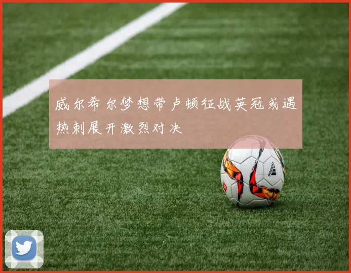 威尔希尔梦想带卢顿征战英冠或遇热刺展开激烈对决